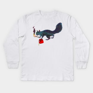 Bad Intention Squirrel Kids Long Sleeve T-Shirt